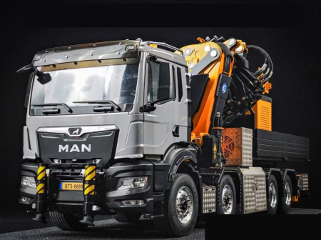MAN TGS 3 8x4 mit Effer 1855 Kran RTR 1:14